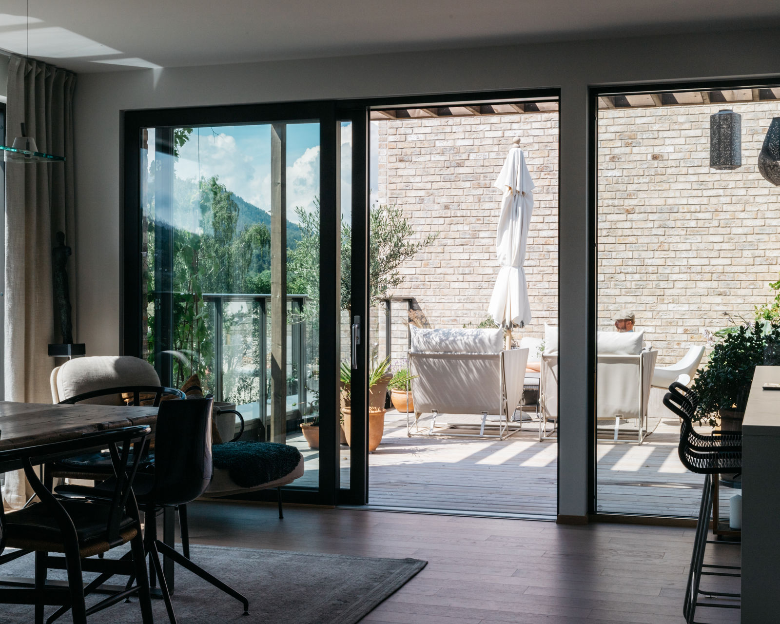 Skyvedører ut til terrasse